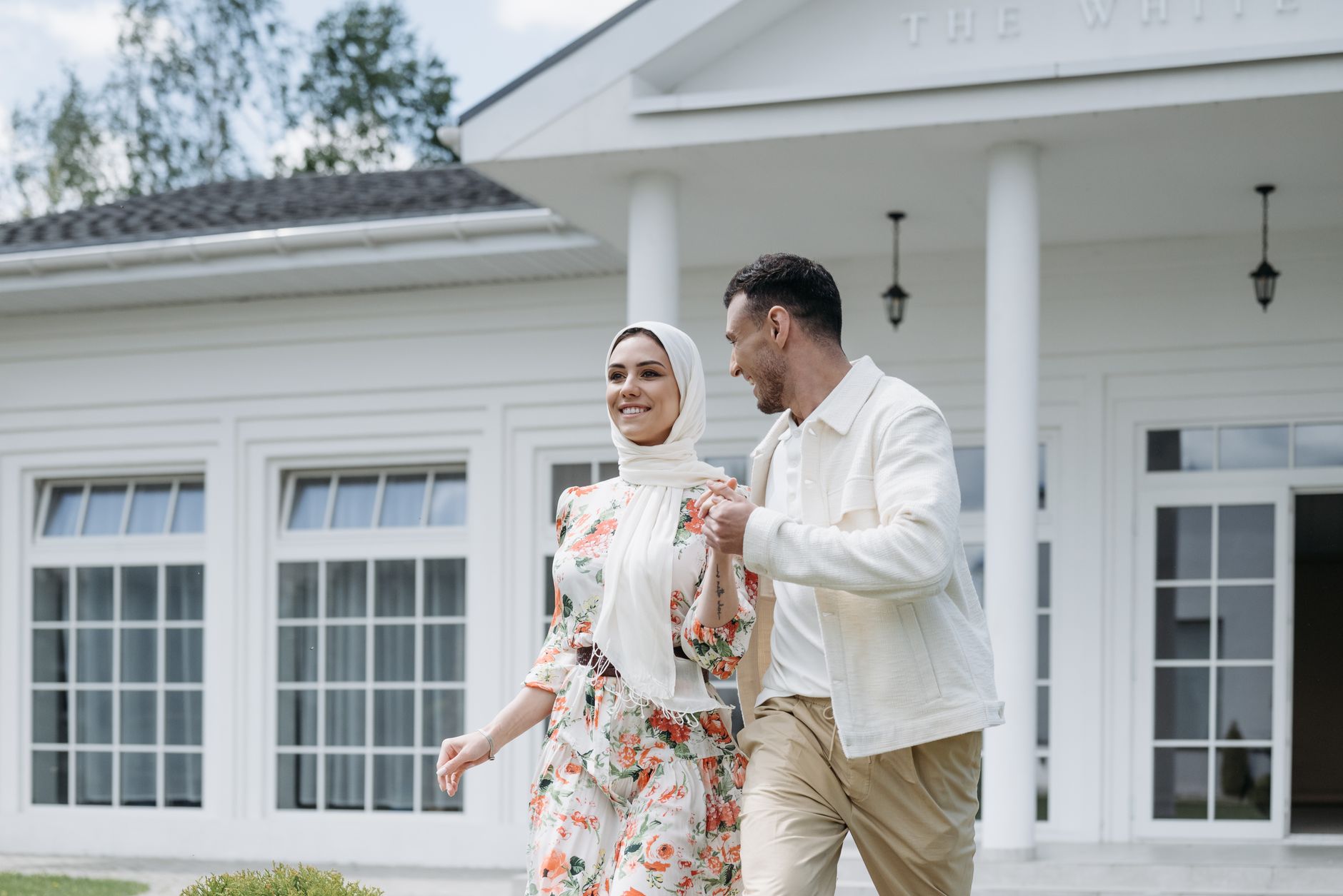 A couple having a calm and respectful conversation to navigate challenges in marriage.